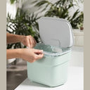 Curver - 5L Compost Bin with Wall Bracket, 100% Recycled, Space-Saving Design