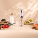 Cecotec - Retro Hand Blender 1200W, 4-Blade Titanium Coating, Adjustable Speed