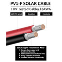 Diealles Shine - 6mm² Solar Cable Extension 5M, IP67 Waterproof, Red+Black