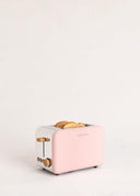 CREATE Toaster Retro Style Wide Slots Pink