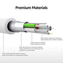 Amazon Basics - MFi Certified USB-C to Lightning Cable, Fast Charging, 0.9m, White