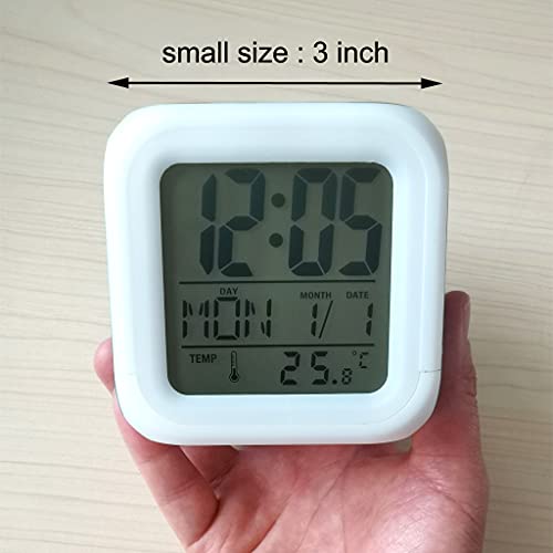 Anime - 3 Inch Mini LED Digital Alarm Clock With 7 Colorful Lights
