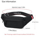 ZMD - Small Hip Pack for Men & Women, 3-Zipper Pockets, Fits All Phones