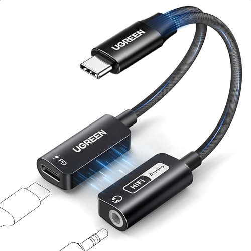 UGREEN - Magnetic USB C to 3.5mm Audio Adapter & Charger 2 in 1