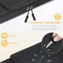 Hyzuo - 13 Inch Laptop Sleeve for MacBook Air/Pro, Protective Case, Black