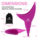 Sunany - Reusable Silicone Female Urinal, Travel-Friendly, Easy to Use, Pee Standing Up