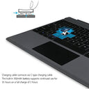 Sanpyl - Foldable Bluetooth Keyboard with 7 Color Backlighting, USB C Rechargeable, Touchpad