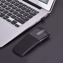Vikye - Bluetooth Arc Touch Mouse, 2.4GHz, Foldable, USB Receiver for PC & Laptop
