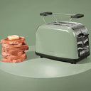 Cecotec Vertical Toaster Toastin' Time 850 Green - 850W Power, Perfect for Thick Bread