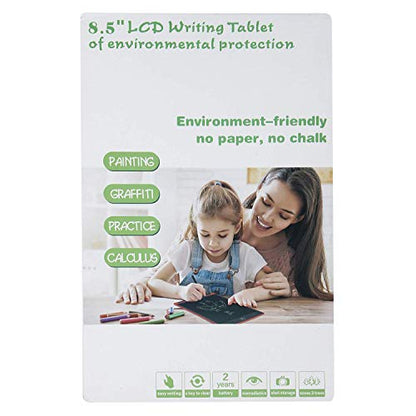 Bropang 8.5" LCD Writing Tablet for Kids - Red Doodle Board, Reusable Drawing Pad, Portable Ewriter, Educational Gift for Students