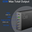 AMZ - 6-Port USB-C Charging Station, 65W Multiport Wall Charger
