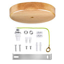 Arturesthome Industrial Ceiling Light - Wood Canopy
