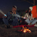 Patikil - Mini Aluminum Glow in Dark Flashlight with 9 LEDs & Strap, Pink
