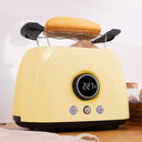 Cecotec Digital ClassicToast 8000 Yellow Toaster - Retro Design With Digital Display