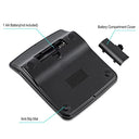 Helect - Standard Function Calculator with Solar & Battery Power, Black