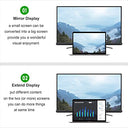 Kupoishe - USB C to VGA Adapter, Thunderbolt 3 Compatible, Multi-Display Support, Ideal for MacBook Pro and More