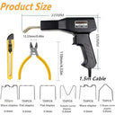 Miotorio - Plastic Welding Machine Kit for Car Bumper Repair, 6 Staple Types