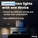 Shelly - Plus 2PM WiFi & Bluetooth Smart Relay Switch with Power Metering