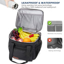 Miycoo - Insulated Lunch Bag, Large Capacity, Leakproof, Soft Cooler Tote