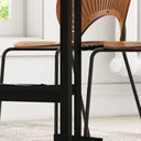 HOMCOM Folding Table for 4-6 People with 6 Stools, Wood and Aluminum, 120x80x73 cm, Gray