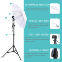 Kshioe Photography Lighting Kit - with softbox and stand