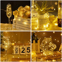Forepin Fairy Lights, 20 Pack Battery Operated, 1M Warm White String Lights For Indoor Decoration