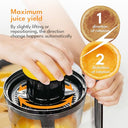 Lebenlang - Electric Lemon Squeezer with High Juice Yield & Dual Rotation