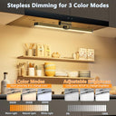 Realky - LED Kitchen Under-Unit Light with Motion Sensor, Dimmable, USB Rechargeable