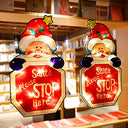 Bseical - Indoor Fairy Christmas Lamps, 3D Hanging LED Lights, Warm Glow, Battery Powered