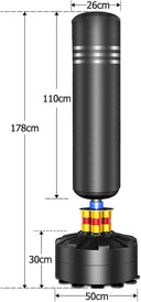 Moziel Free Standing Adult Punching Bag - Black/White