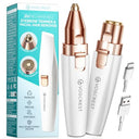 Shop the Vogcrest 2-in-1 Rechargeable Eyebrow Trimmer and Facial Hair Remover with LED Light. Perfect for painless hair removal on face, lips, and body.