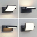 Lindby - Modern LED Outdoor Wall Light 'Sherin' in Black, Aluminium, 1 Light Source