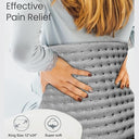 Rintea - Heating Pad for Back Pain Relief, 9 Heat Settings, Auto Shut Off, Machine Washable
