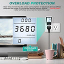 Dewin - 16A LCD Electricity Meter with 7 Monitoring Modes & Overload Warning