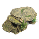 Explore the IBWell Leopard Gecko Hide with a humid basking rock and resin turtle cave. Ideal for reptiles and amphibians, enhancing their habitat decor.