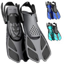 Lealinga Adjustable Snorkel Fins - Travel Size Open Heel