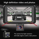 Dpofirs - 3 Channel 1080P Dash Cam with Front, Rear, and Inside Cameras, IR Night Vision