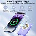 Yiisonger - Magnetic 10000 mAh Wireless Power Bank with Quick Charge & LED Display