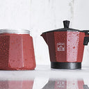 Cecotec - Cumbia Mokclassic 300 Garnet Italian Coffee Maker, 150ml Capacity, Aluminium, Dishwasher Safe