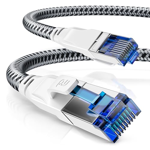 CSL - CAT 8 40Gbps Ethernet Cable, Cotton Cover, RJ45 Patch Cable