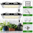 Tigvio - 2pcs Height Adjustable LED Grow Lights, 4000 Lumen Full Spectrum