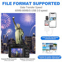 Alikiai 3 In 1 Sd Card Reader For Iphone & Ipad - Fast Data Transfer & Charging