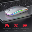 JjoiaS - Bluetooth 5.2 Wireless Mouse, Silent, Lightweight, USB Rechargeable