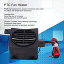 Shenruifa - Mini PTC Heater, 50W Ceramic, 12V, Compact Design, Safe Nylon Insulation