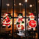 Bseical - Indoor Fairy Christmas Lamps, 3D Hanging LED Lights, Warm Glow, Battery Powered