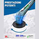 Homtronics - IPX8 Waterproof Rotating Cleaning Brush with 9 Brush Heads