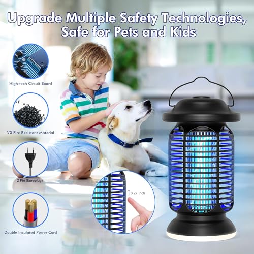 EUQQZU - 20W Electric Fly Trap With LED Light & Mosquito Control Technologies