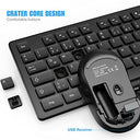 TedGem - Wireless Ergonomic Keyboard & Mouse Set, 2.4G, 105 Keys for PC & Mac