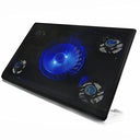 Aabcooling - NC84 Laptop Stand with 5 Cooling Fans, Blue LED Lights, Stable Design