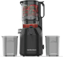 Hamilton Beach Slow Juicer with 130mm Wide Feeding Chute, Durable Auger, Auto-Residue Separation, Reverse Function, 250W Motor